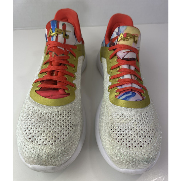 APL Limited Edition TechLoom Tracer 8.5 Glitter Knit Gold Multi Training Running - Picture 4 of 13
